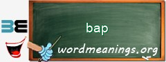 WordMeaning blackboard for bap